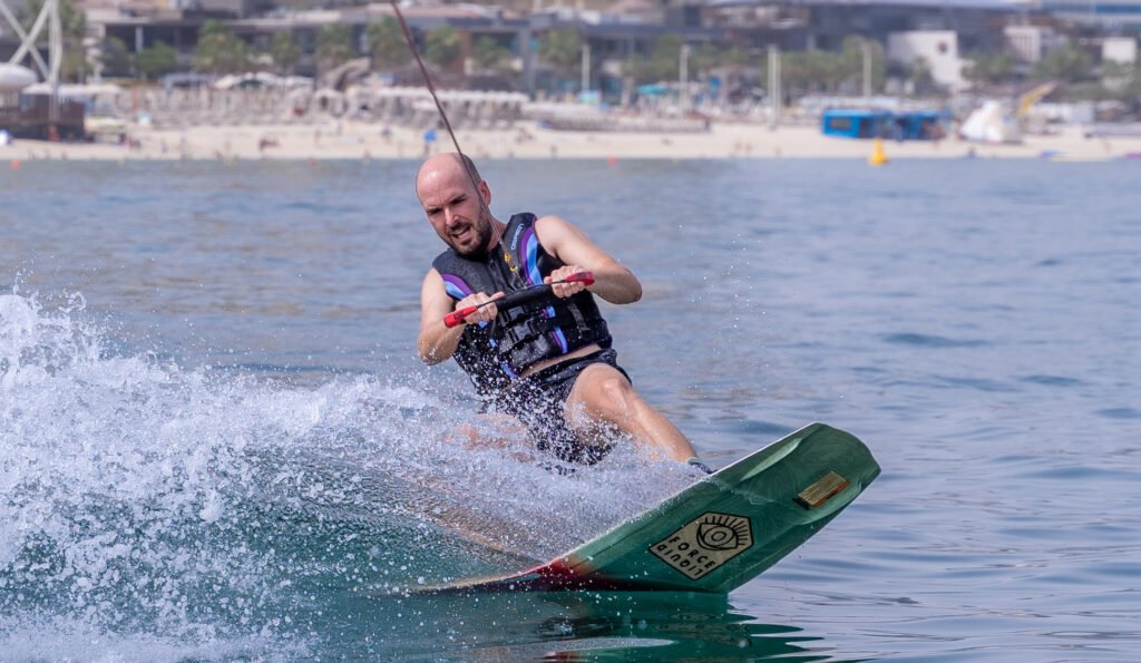 wake boarding surfers